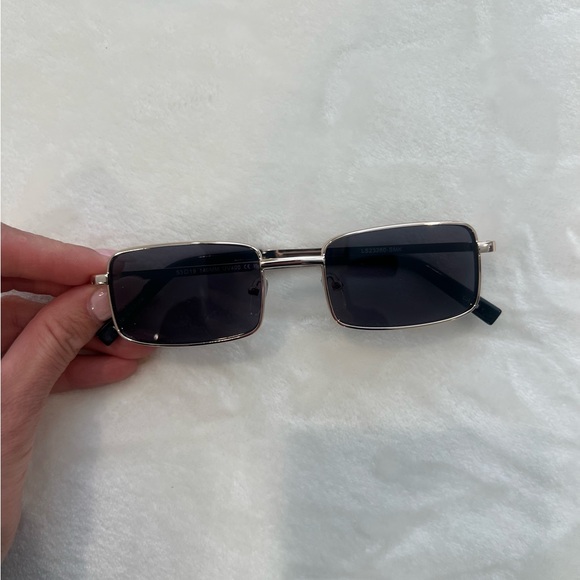 12th Tribe Rectangle Sunglasses in Black and Gold - Picture 5 of 5